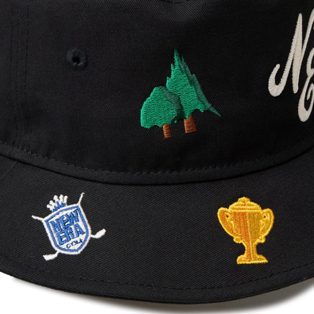 NEW ERA GOLF】 バケットハット01 ペナント＆エンブレム ALLOVER