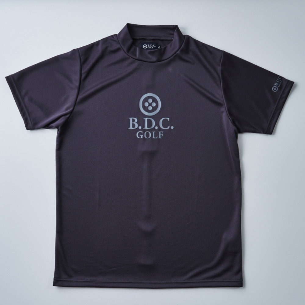 【半袖モックネック】　M ブラック　新品　goold golf rockers 半袖モックネック】 M ブラック 新品 goold golf rockers 半袖