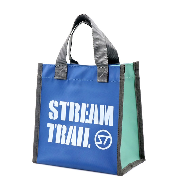 STREAM TRAIL ターポリン生地 防水素材で汚れも気にならない】Stream Trail ラウンドバッグ