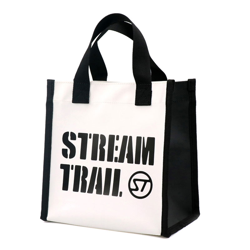 STREAM TRAIL ターポリン生地 防水素材で汚れも気にならない】Stream Trail ラウンドバッグ