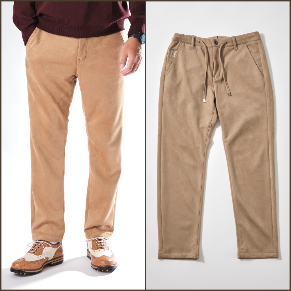 ONO(オノ）+8186 MOCHI MOCHI ダンボールスエード ドロストパンツ