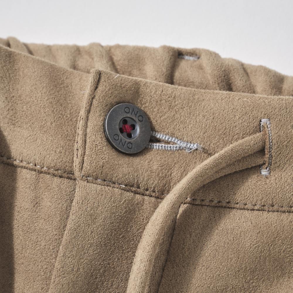 ONO(オノ）+8186 MOCHI MOCHI ダンボールスエード ドロストパンツ