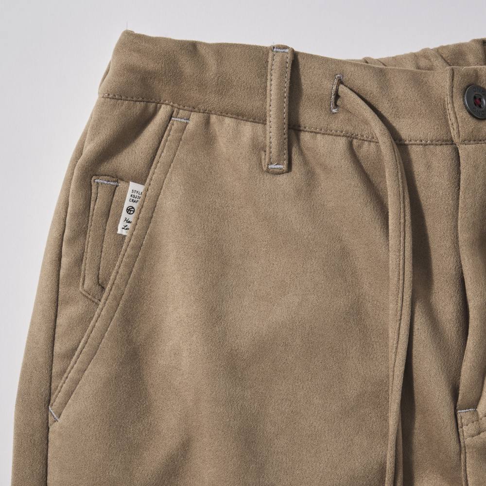 店舗用品 Ryunon ONO(オノ）+8186 MOCHI MOCHI ダンボールスエード ドロストパンツ