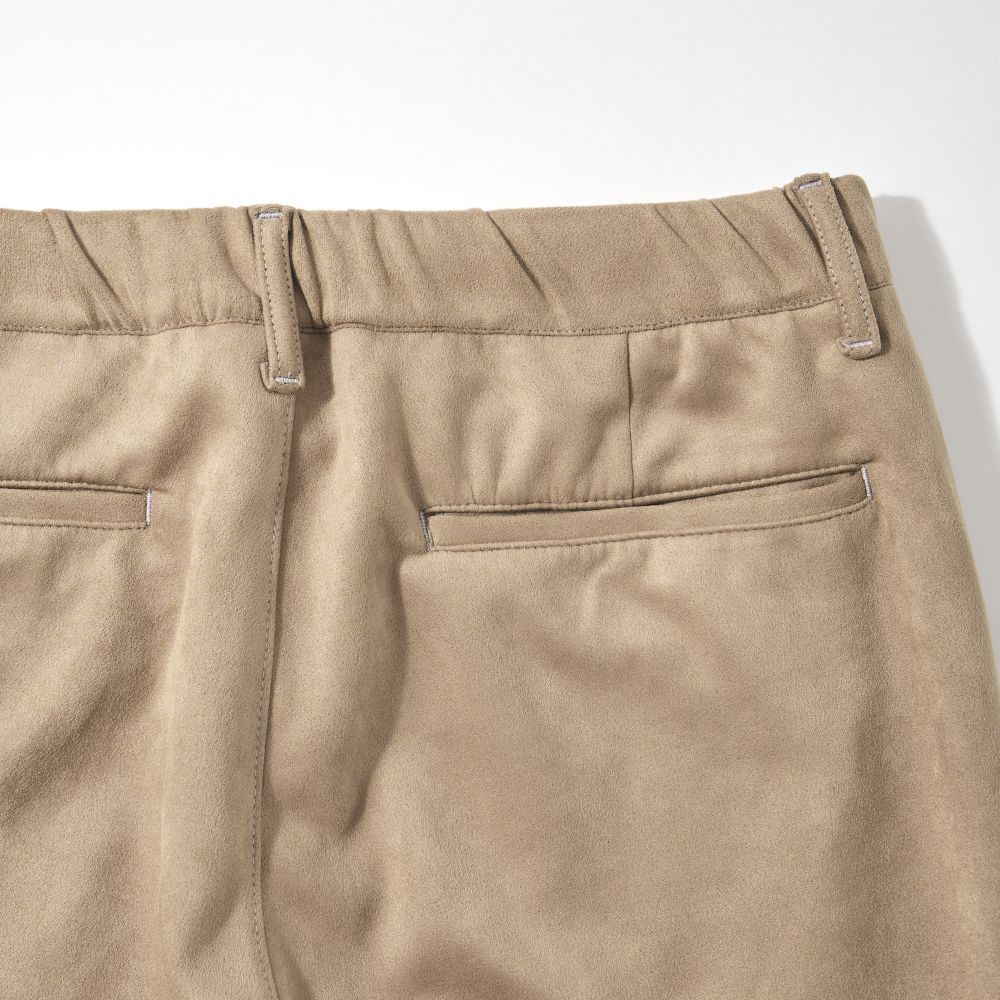 ONO(オノ）+8186 MOCHI MOCHI ダンボールスエード ドロストパンツ