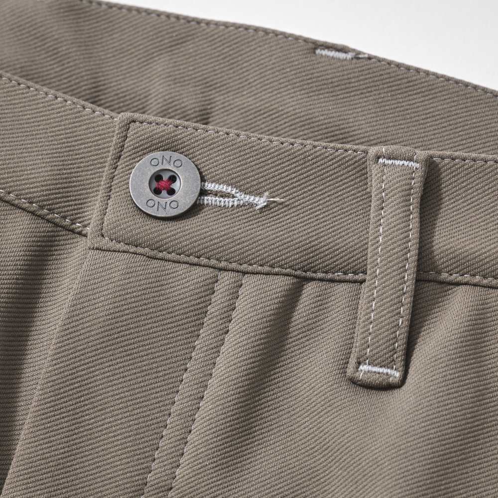 なおボン ONO(オノ）+8186 ニットツイルストレッチ テーパードパンツ