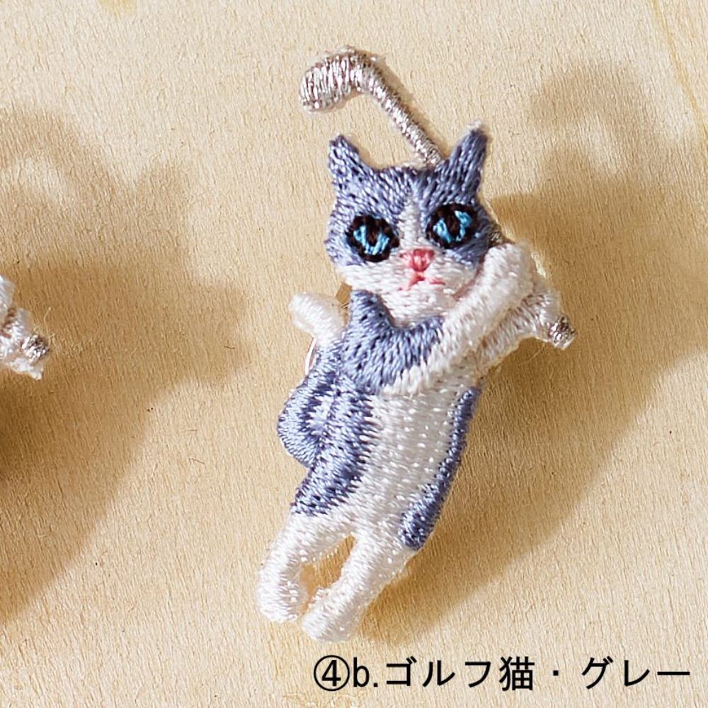 猫好きなんですか?話題になる】ゴルフモチーフ ピンバッジ