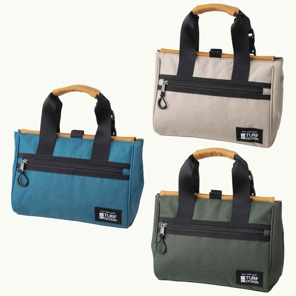 新品★ターフデザイン★TDMT-1870 ミニトートバッグ★ラウンドポーチ★2019★マグネット開閉★ネイビー/レッド : [ターフデザイン] ミニトートバッグ TDMT-1870 ネイビー