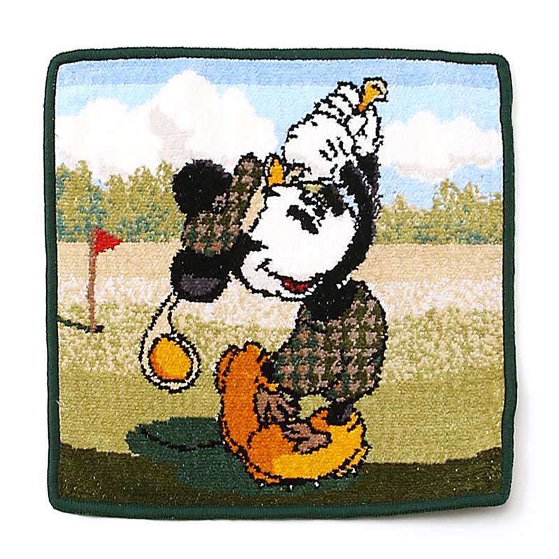 【新品未使用】ディズニーストアー　バレンタインミッキー　シェニール織ハンカチ 新品未使用 完売品 ディズニーストア シェニール織 タオル