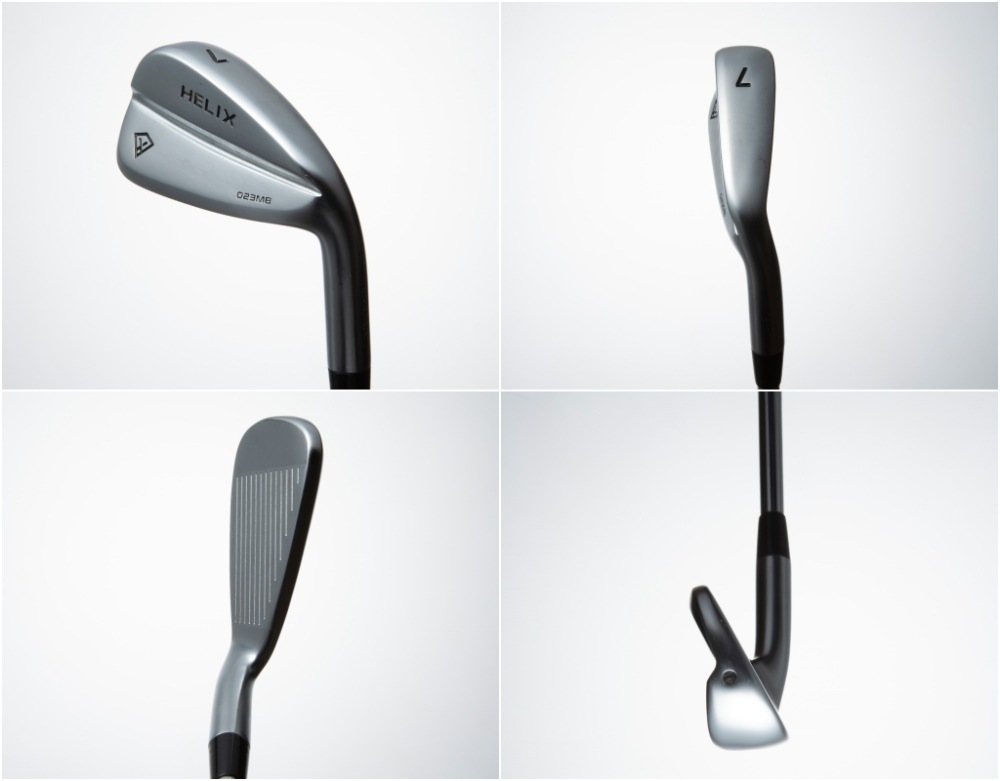 【新品】PXG 黒ゴルフペップラムベスト⚫︎異素材MIXデザイン　ノースリーブS ヘリックスゴルフ 023MB ジャーマンフォージドアイアン【アイアン界の