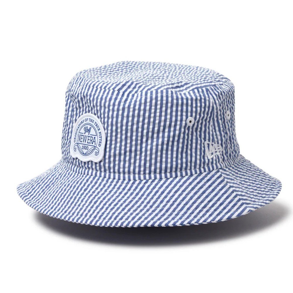 LAYER-0 ハット　ホースレザー 完売御礼！【NEW ERA GOLF】バケットハット01 シアサッカー