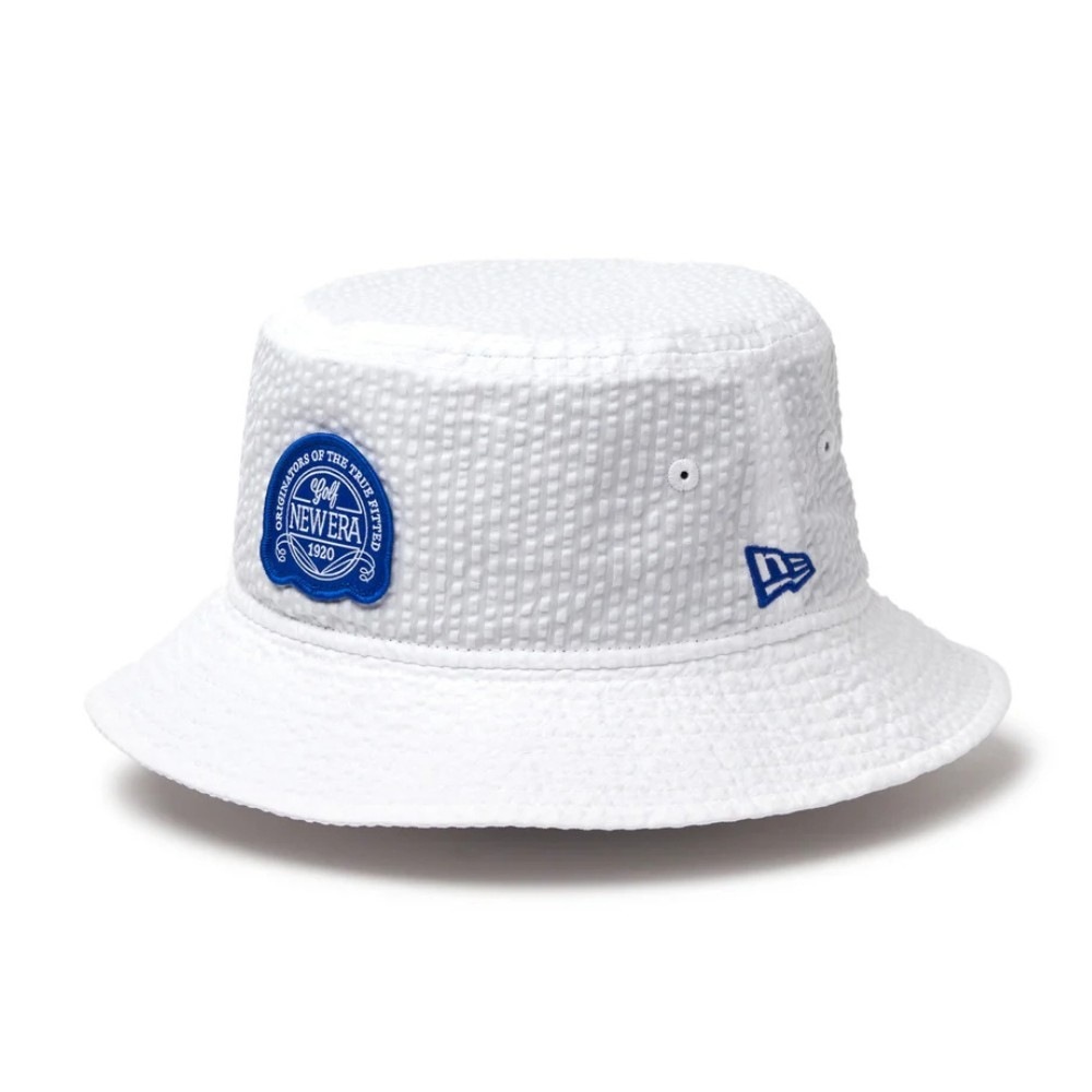LAYER-0 ハット　ホースレザー 完売御礼！【NEW ERA GOLF】バケットハット01 シアサッカー