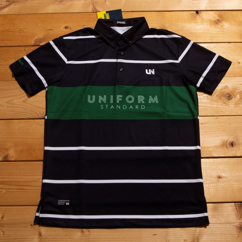 UNBIND】ボーダー ドライ ポロシャツ