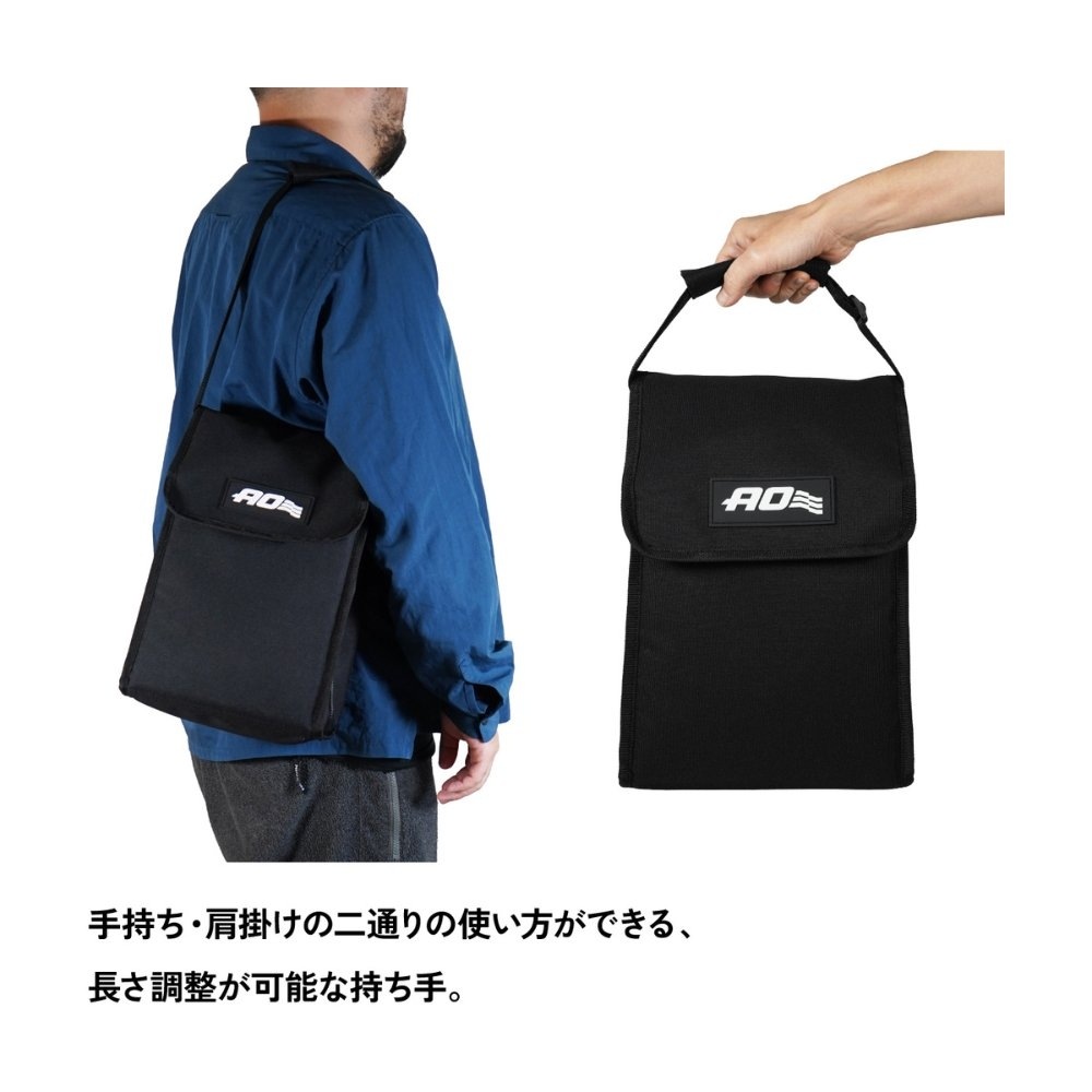 エーオー クーラーズ ソフトクーラー フラップリッド ランチクーラー   ブラック AO Coolers(エーオークーラーズ) フラップリッド ランチクーラー