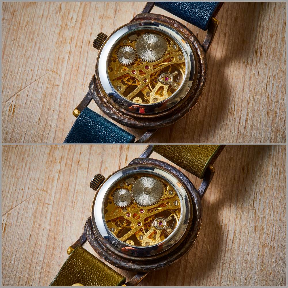 腕時計　BILIGER　ヴィンテージ　ケース　文字盤　エイジング加工 腕時計BILIGERヴィンテージケース文字盤エイジング加工