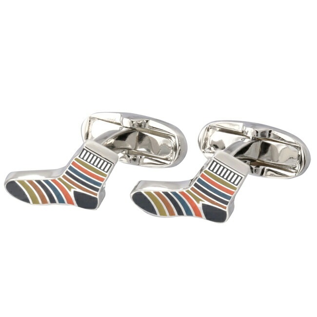 【SALE】ポールスミス/PAUL SMITH カフリンク メンズ MEN CUFFLINK ARTIST SOCK カフスボタン MULTI 2023年秋冬新作 M1ACUFF-MSOCK-96