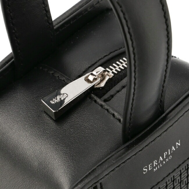 セラピアン/SERAPIAN バッグ メンズ VERTICAL CLUTCH IN STEPAN クラッチバッグ/ビューティーケース ASPHALT/BLACK STP717408B-0004-CC3 