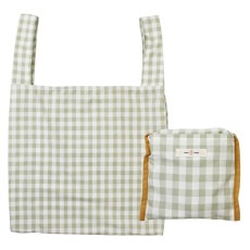 洗える＆たためるエコバッグ（【L】チェック×オリーブ）|レディース|Gran cr&#233;er