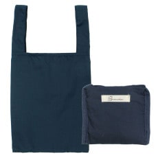 洗える＆たためるエコバッグ（【M】クレンゼ×ネイビー）|レディース|Gran cr&#233;er