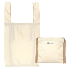 洗える＆たためるエコバッグ（【M】クレンゼ×ベージュ）|レディース|Gran cr&#233;er