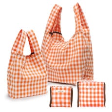 洗える＆たためるエコバッグ（【M/Lセット】チェック×オリーブ）|レディース|Gran cr&#233;er