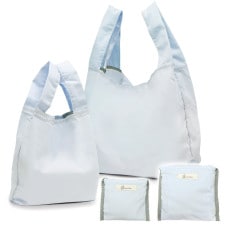 洗える＆たためるエコバッグ（【M/Lセット】クレンゼ×サックス）|レディース|Gran cr&#233;er