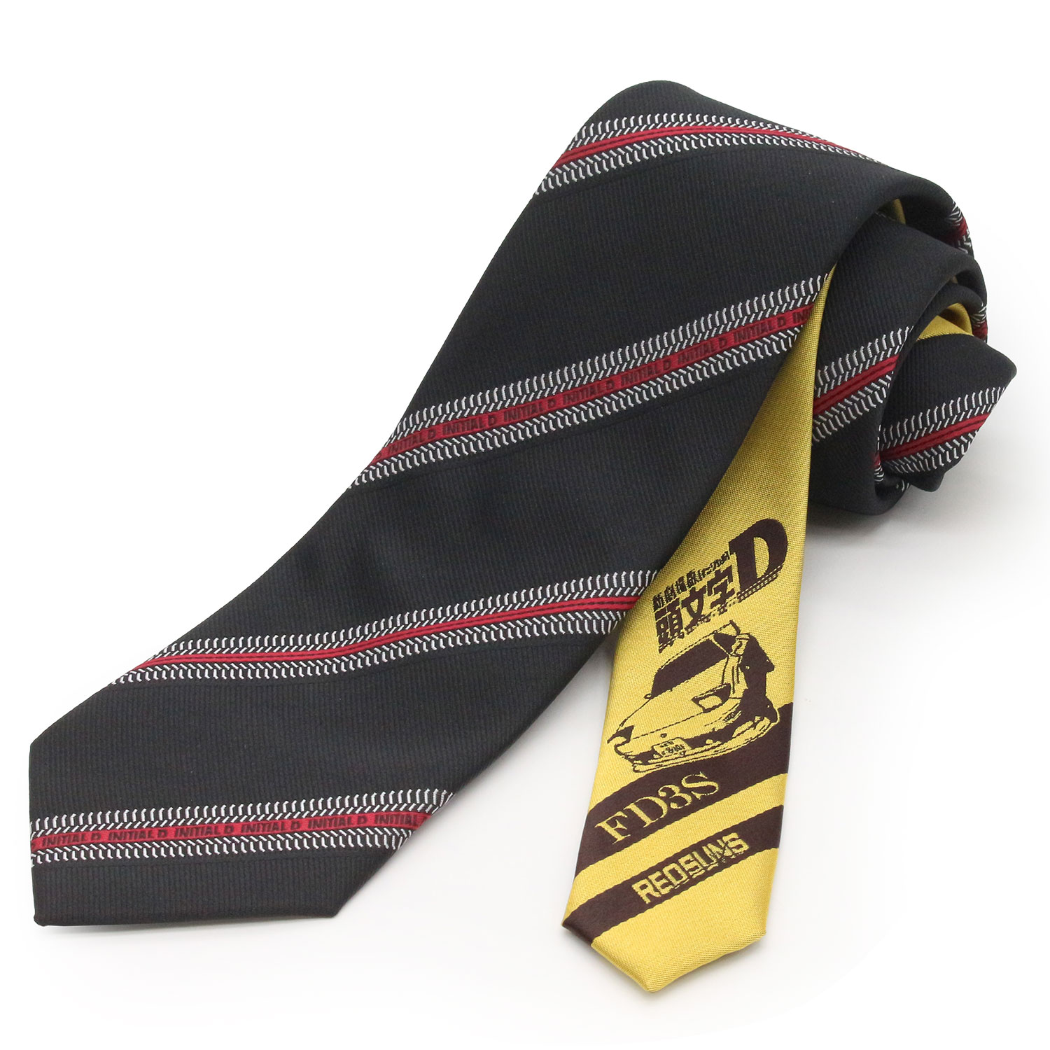 頭文字Dネクタイ（No.7 FD×ブラック） 【公式】Gran creer