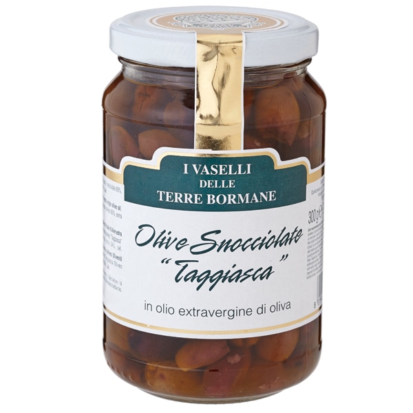 テッレ・ボルマーネ 種抜き ブラックオリーブ・タジャスカ オイル漬け