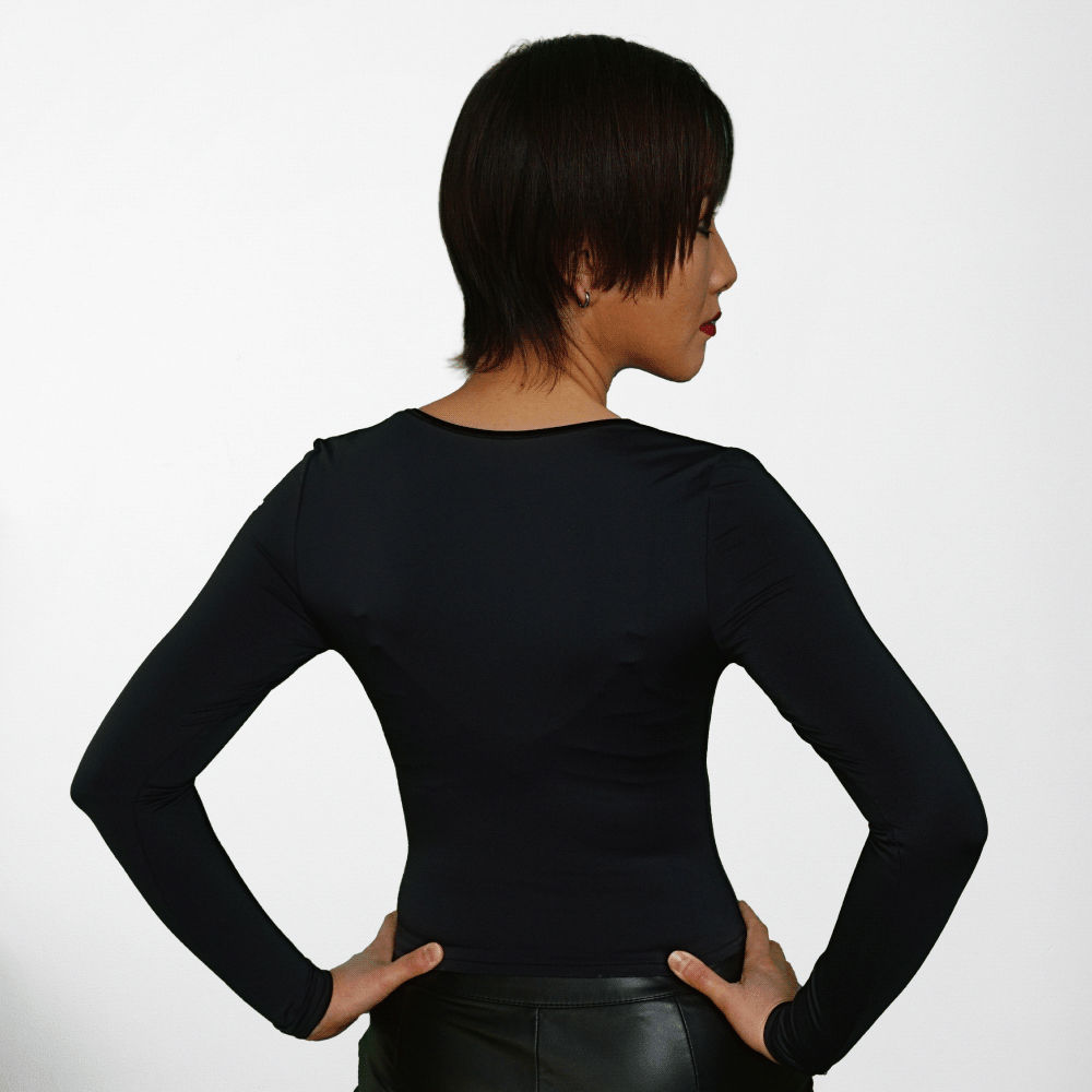 誰でも美シルエット･シン･マイクロファイバー･ロンT5011X