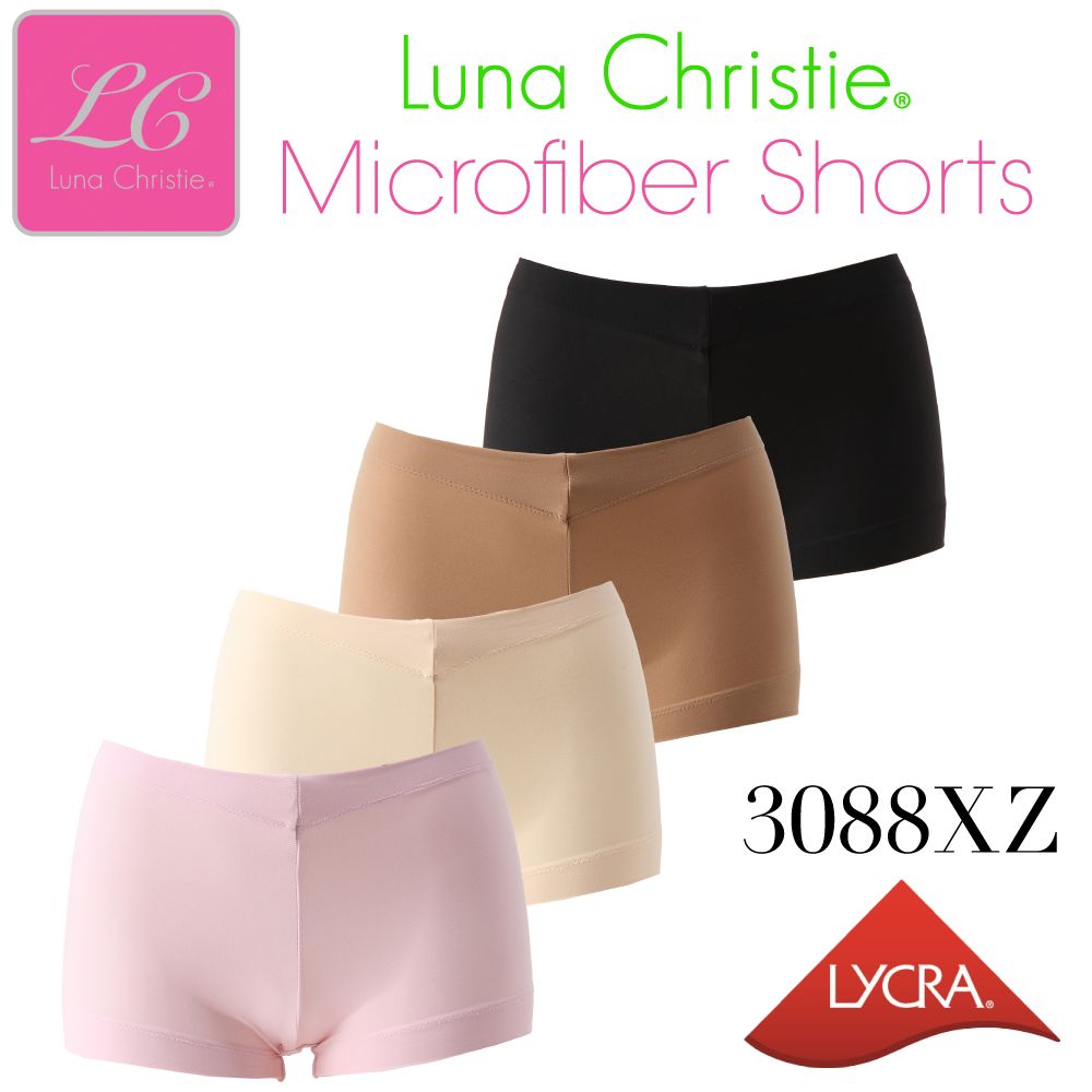 ルナクリスティー･シン･マイクロファイバー･4枚Set割ジャストウエスト3088XZ/Lサイズ･ピンク･シャンパン･モカ･ブラック
