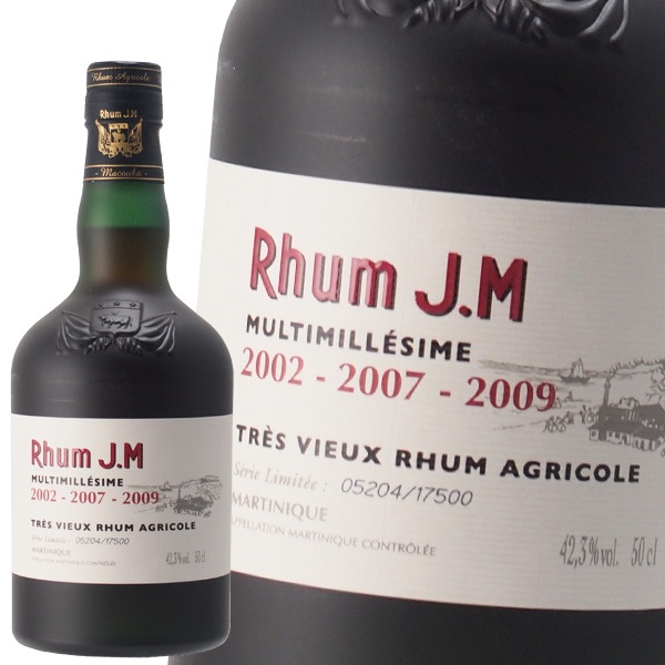 ラム酒 JM マルチミレジム 2002・2007・2009 42.3% 500ml