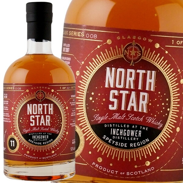 ノース スター スピリッツ　インチガワー 2007 11年 52.5％  700ml