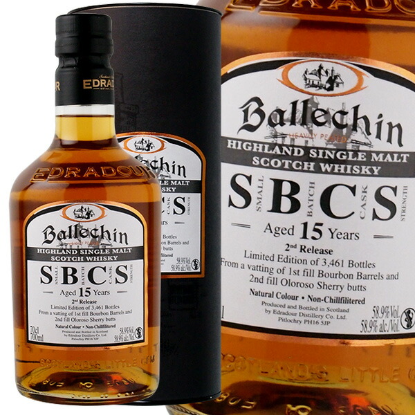 バレッヒェン 15年 58.9%【円柱箱入】