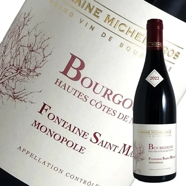ブルゴーニュ オート コート ド ニュイ フォンティーヌ サン マルタン 2022 赤ワイン ミッシェル グロ ピノノワール ギフト 法人ギフト プレゼント 贈答 賞品 のし対応 御祝 記念日 誕生日 結婚祝 開店祝 周年祝い コンペ賞品 お中元 お歳暮