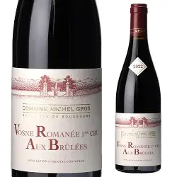 ヴォーヌ ロマネ オー ブリュレ プルミエクリュ 2022 赤 極少量 ミシェル グロ ブルゴーニュ ミシェル 1級 辛口 赤ワイン ギフト 法人ギフト プレゼント 贈答 賞品 のし対応 御祝 記念日 誕生日 結婚祝 開店祝 周年祝い コンペ賞品 お中元 お歳暮