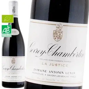 ジュヴレ シャンベルタン ラ ジュスティス 2021 赤ワイン アントナン ギヨン フランス ブルゴーニュ地方 ピノノワール ビオワイン ギフト プレゼント 贈答 のし対応 御祝 記念日 誕生日 結婚祝 開店祝 家飲み おすすめ オススメ ソムリエ