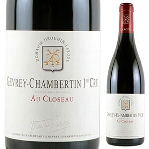 ジュヴレ シャンベルタン プルミエ クリュ オー クロゾー 2020 赤ワイン ドルーアン ラローズ フランス ブルゴーニュ ギフト 法人ギフト プレゼント 贈答 賞品 のし対応 御祝 記念日 誕生日 結婚祝 開店祝 周年祝い コンペ賞品 お中元 お歳暮
