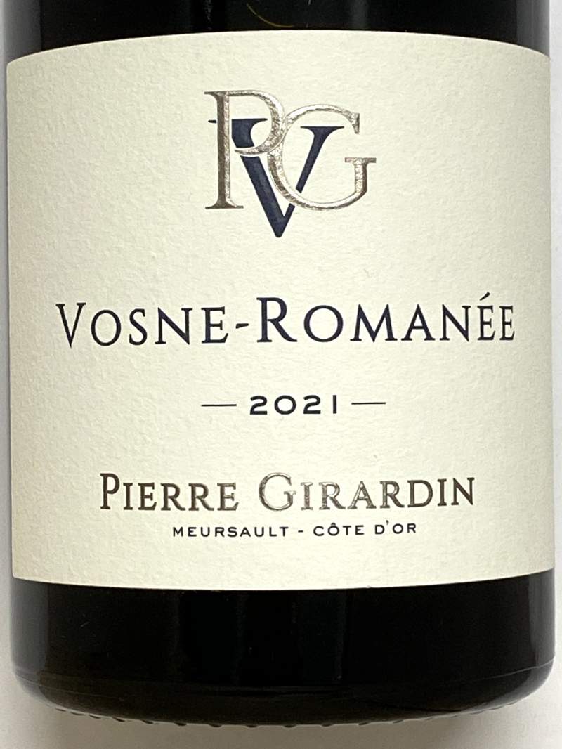 2021年 ピエール ジラルダン ヴォーヌ ロマネ 750ml フランス