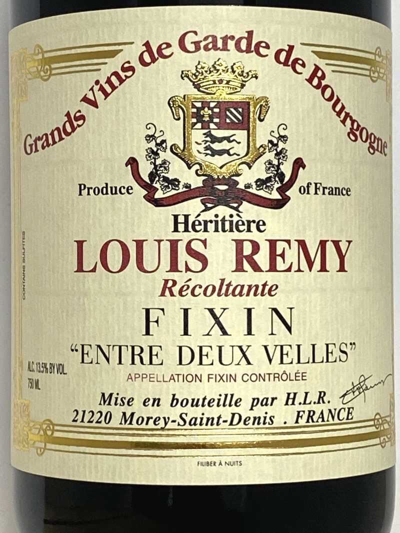 2021年 エリティエ ルイ レミー フィサン アントル ドゥー ヴェル 750ml フランス ブルゴーニュ 赤ワイン