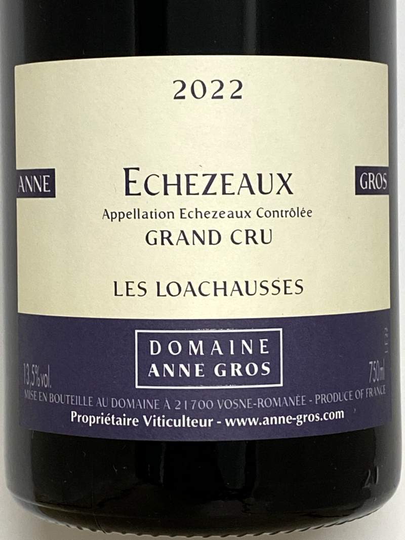 Echezeaux Grand Cru 2010 アンヌグロ Echezeaux Grand Cru 2010 アンヌグロ アンヌ・グロ | 勝田商店 公式
