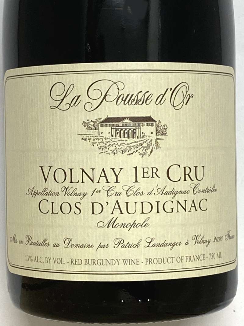 Volnay1er Cru Clos d’Audignac2013赤ブルゴーニュ ラック・コーポレーション｜ヴォルネー プルミエ クリュ クロ