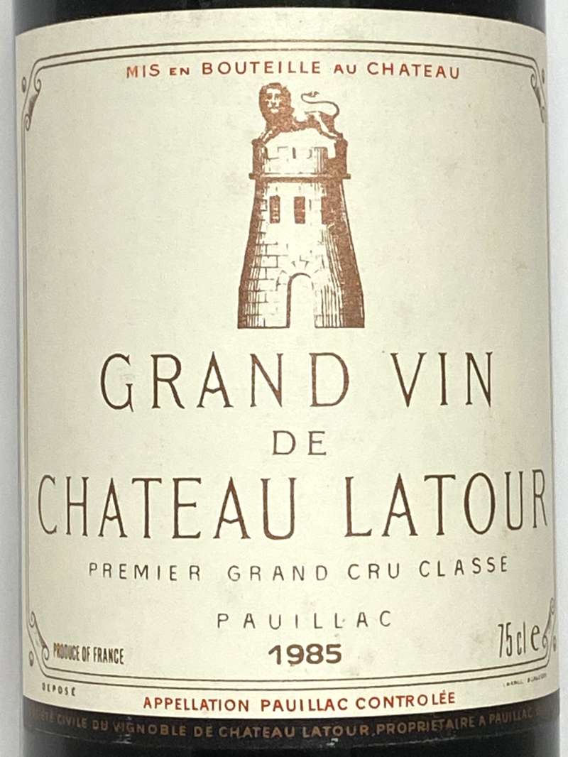 シャトーラトゥール 1985 Chateau Latour シャトー・ラトゥール 1985 750ml | ジャパニーズ クラフト