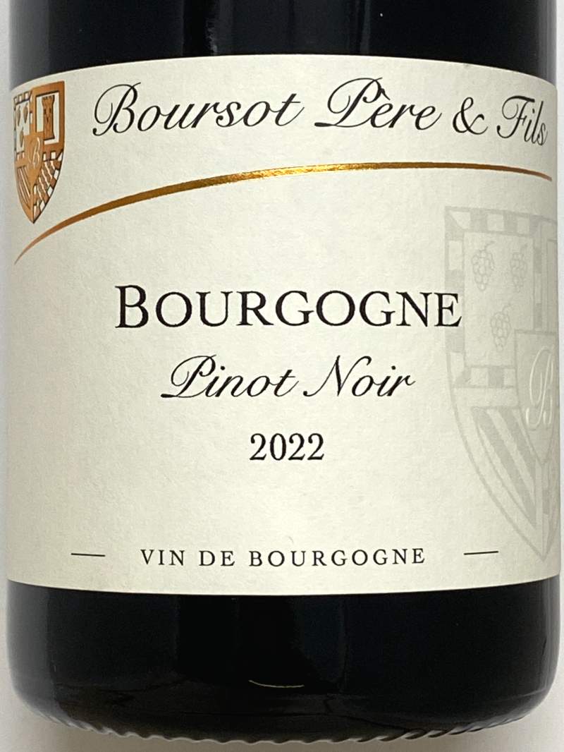 2022年 ブルソー ブルゴーニュ ピノノワール 750ml フランス 赤ワイン