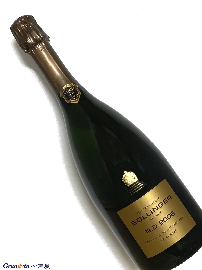 2008年 ボランジェ シャンパーニュ Ｒ.Ｄ. エクストラ ブリュット 750ml フランス シャンパン 木箱付き