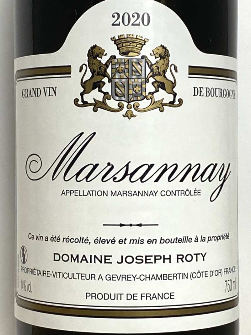 2020年 ジョセフ ロティ マルサネ ルージュ 750ml フランス 