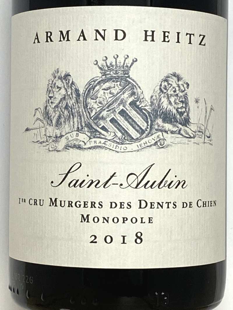 2018年 アルマン ハイツ サン トーバン ミュルジュ デ ダン ド シャン 750ml フランス 赤ワイン