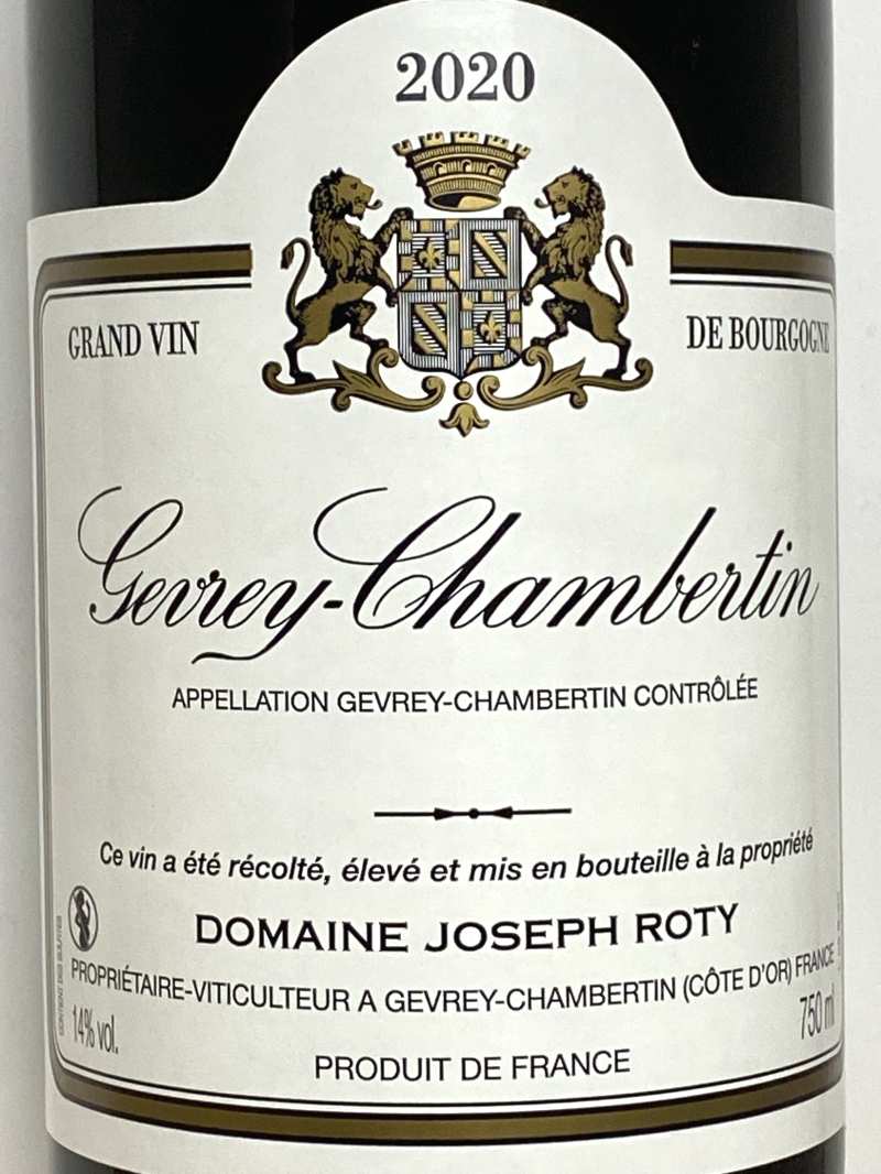 2020年 ジョセフ ロティ ジュヴレ シャンベルタン 750ml フランス ブルゴーニュ 赤ワイン
