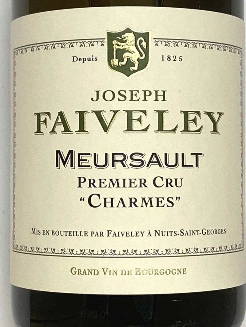 2021年 ジョセフ フェヴレ ムルソー シャルム 750ml フランス ブルゴーニュ 白ワイン