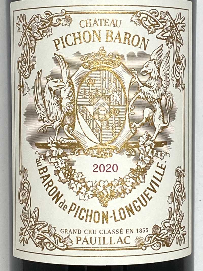 2020年 シャトー ピション ロングヴィル バロン 750ml フランス