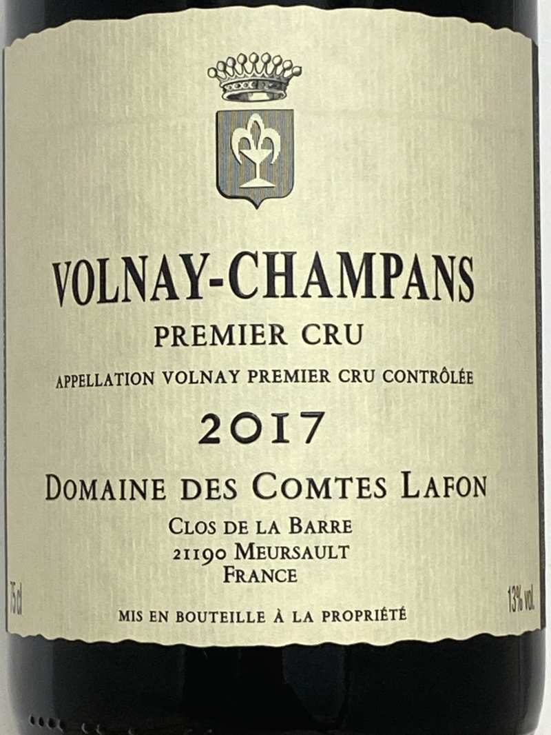 2017年 コント ラフォン ヴォルネイ シャンパン 750ml フランス ブルゴーニュ 赤ワイン