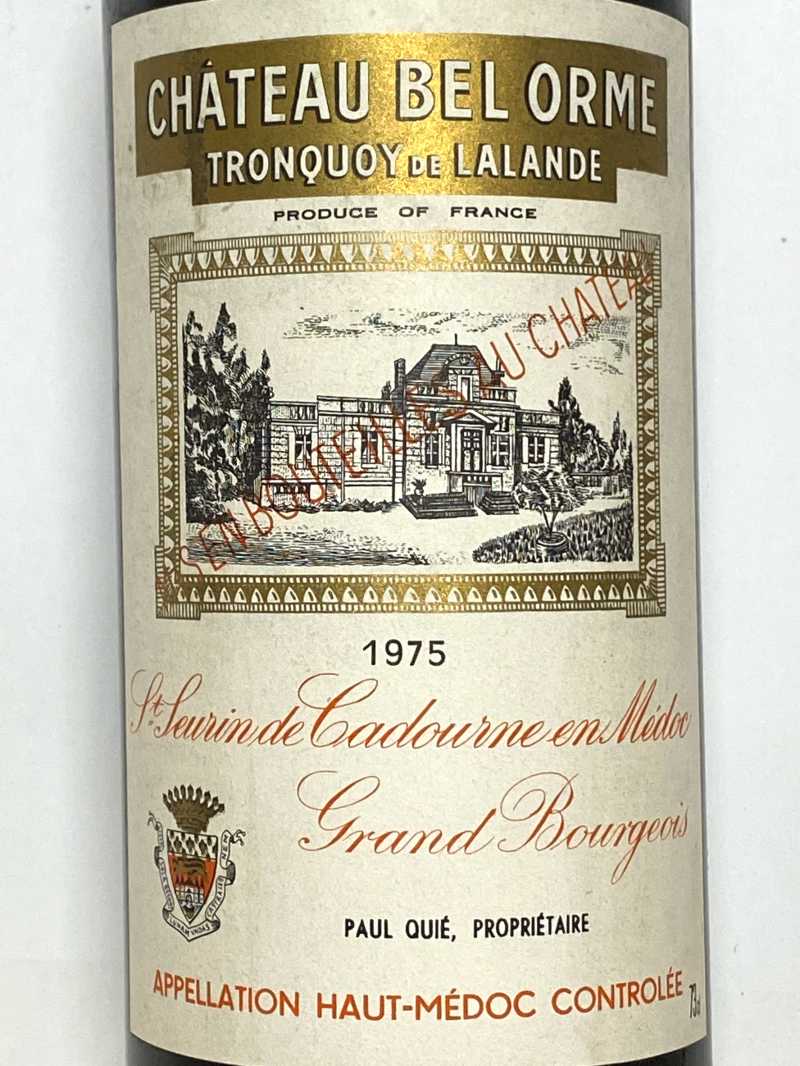 1975年 シャトー ベル オルム トロンコワ ド ラランド 750ml フランス